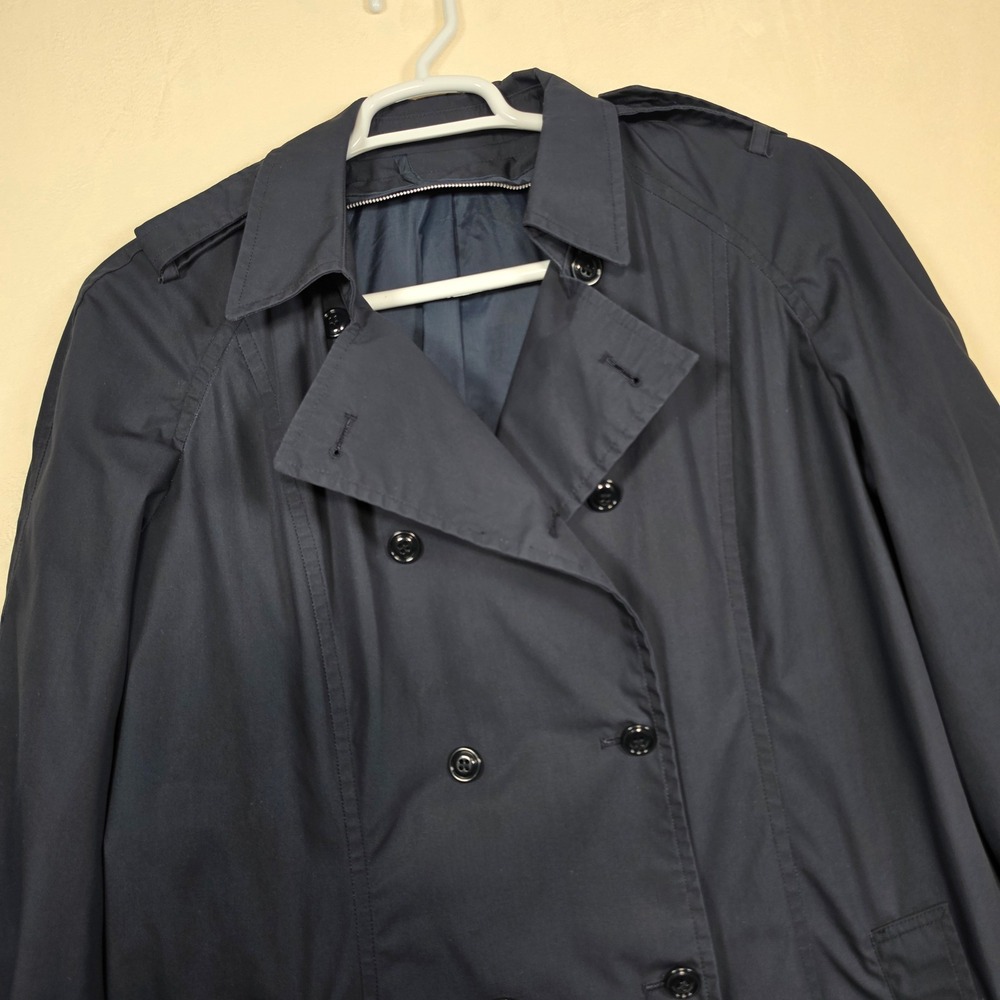 DSCP Defender Military Trench Coat Women's 20L Navy Blue All Weather Classic - Picture 12 of 16